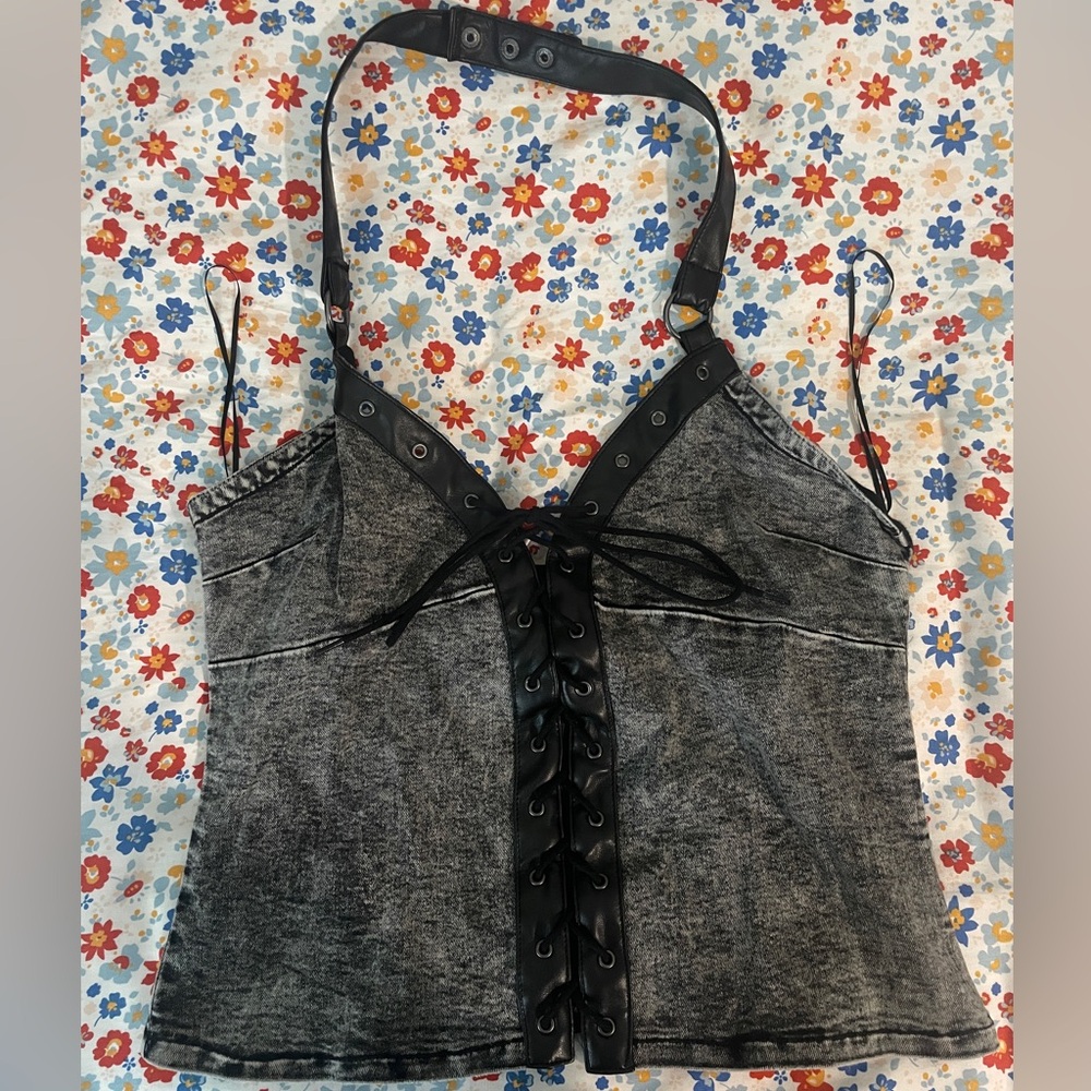 Killstar Denim Halter Top